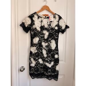 knee length dresses for ladies Floral Printed Mikado Midi Dress main image 1